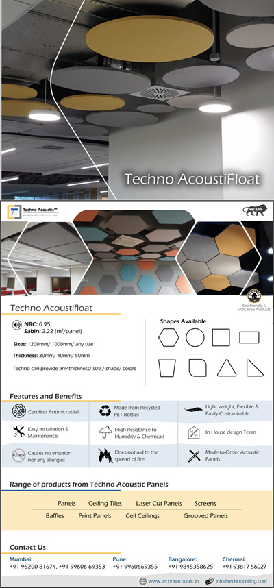 Techno ceiling brochure design